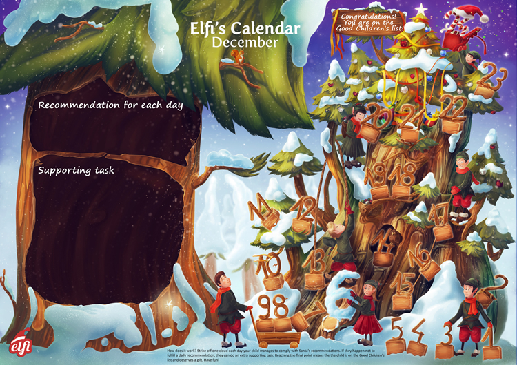 Create your own advent calendar with Elfi - FREE download